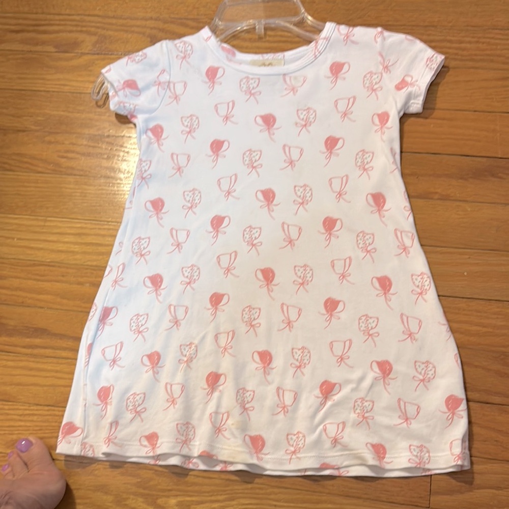 Kids Casual Dress with Pink Print